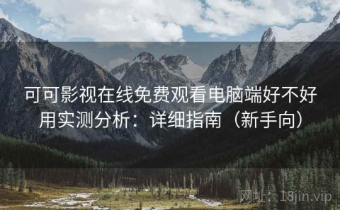 可可影视在线免费观看电脑端好不好用实测分析：详细指南（新手向）