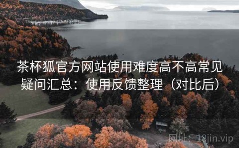 茶杯狐官方网站使用难度高不高常见疑问汇总：使用反馈整理（对比后）