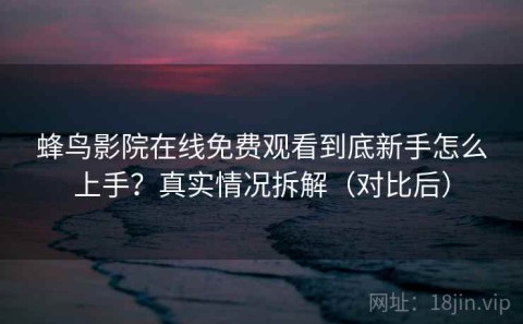 蜂鸟影院在线免费观看到底新手怎么上手？真实情况拆解（对比后）