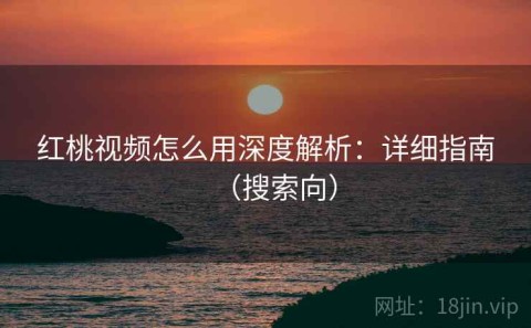 红桃视频怎么用深度解析：详细指南（搜索向）