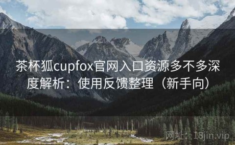 茶杯狐cupfox官网入口资源多不多深度解析：使用反馈整理（新手向）