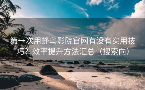 第一次用蜂鸟影院官网有没有实用技巧？效率提升方法汇总（搜索向）