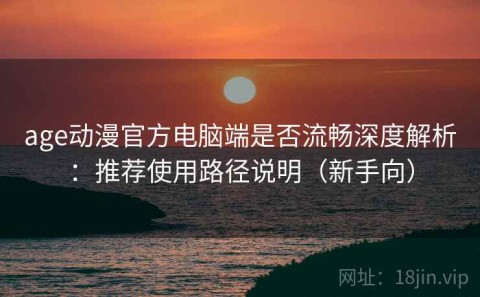 age动漫官方电脑端是否流畅深度解析：推荐使用路径说明（新手向）