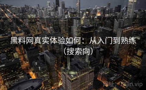 黑料网真实体验如何：从入门到熟练（搜索向）