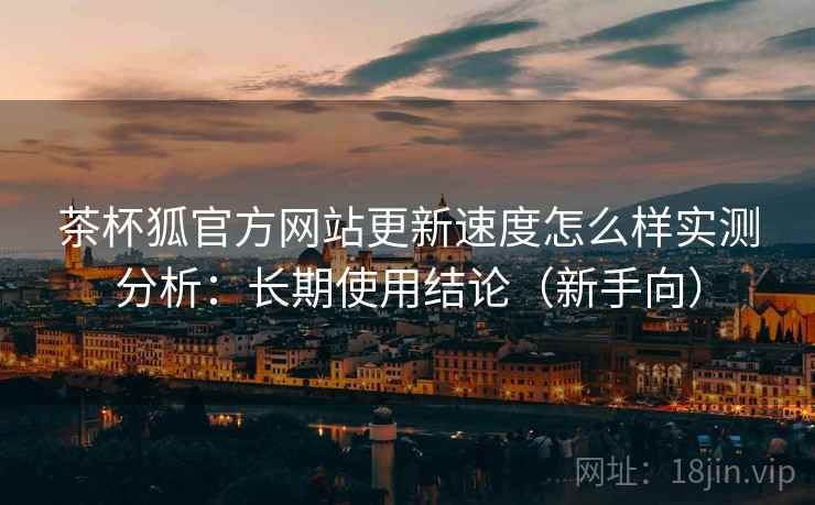 茶杯狐官方网站更新速度怎么样实测分析：长期使用结论（新手向）