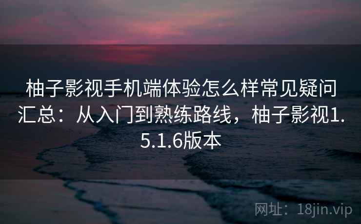 柚子影视手机端体验怎么样常见疑问汇总：从入门到熟练路线，柚子影视1.5.1.6版本
