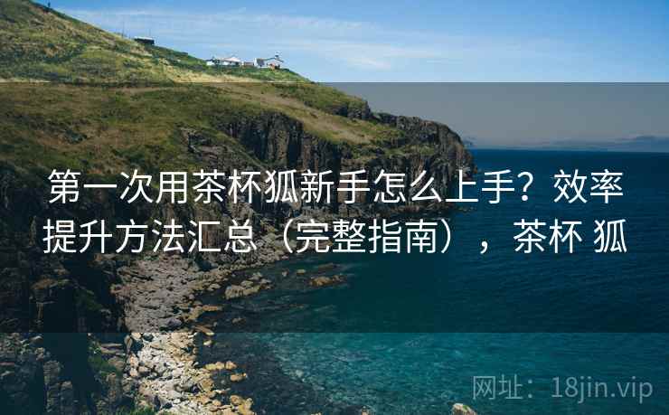 第一次用茶杯狐新手怎么上手？效率提升方法汇总（完整指南），茶杯 狐