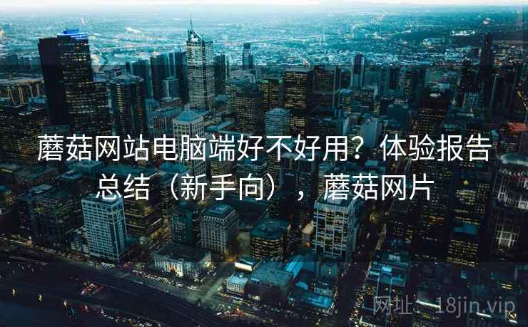 蘑菇网站电脑端好不好用？体验报告总结（新手向），蘑菇网片