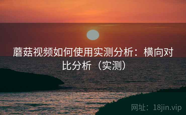 蘑菇视频如何使用实测分析：横向对比分析（实测）